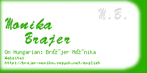 monika brajer business card